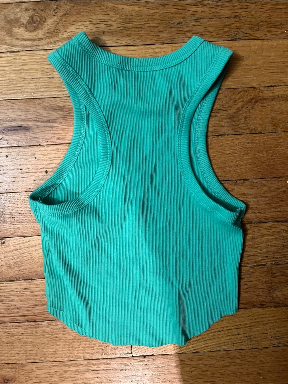 wild fable Teal Ribbed Racerback Tank - Picture 3 of 3